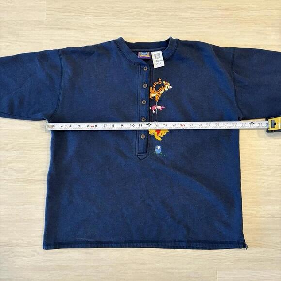 Vintage 90s Y2K Disney Winnie The Pooh Sweatshirt Embroidered Size L Tigger Pooh - Picture 4 of 7